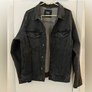 Zara Washed Denim Jacket